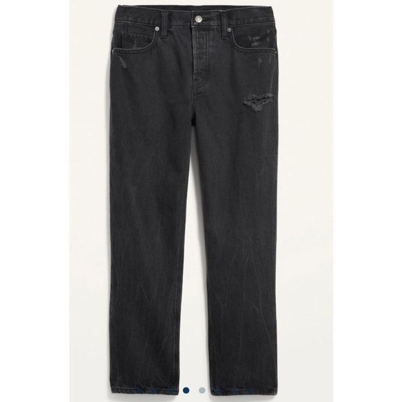 Old Navy High Rise Slouchy Straight Jeans - Picture 6 of 9